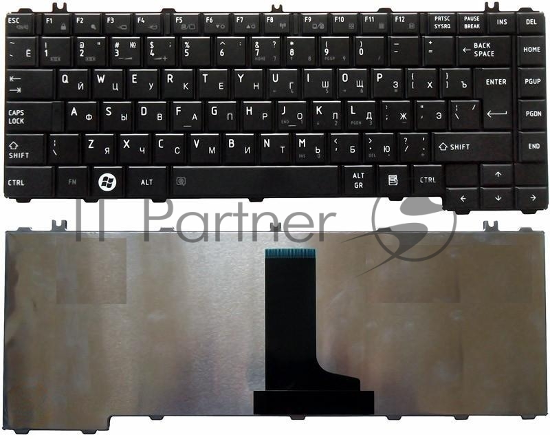 Клавиатура для ноутбука Toshiba Satellite C600 L600 L630 L640 C640 черная