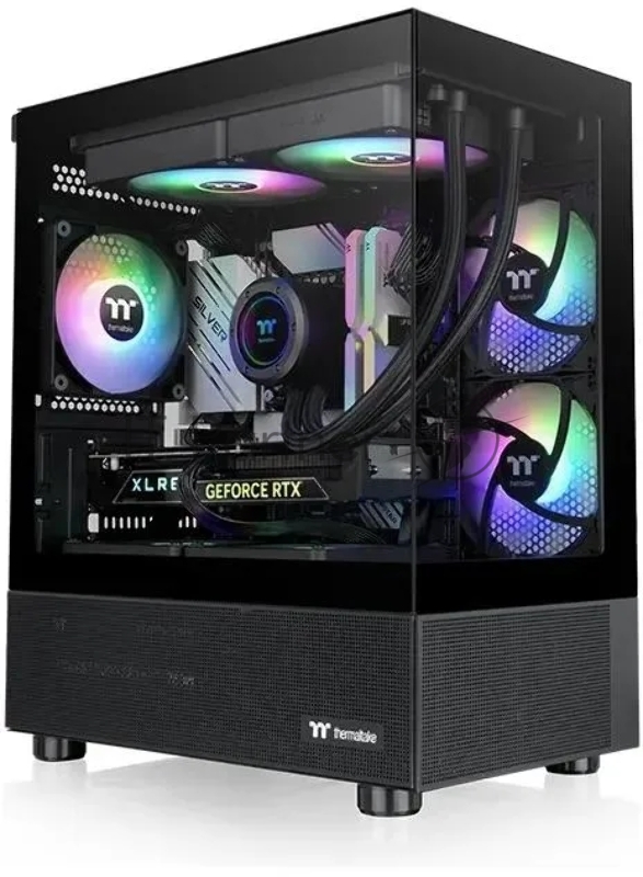 Компьютерный корпус Thermaltake View 170 TG ARGB черный без БП mATX 4x120мм 2x140мм 1x200мм 2xUSB3.0 audio bott PSU