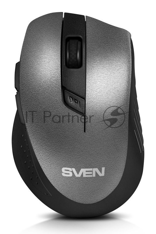 Мышь беспроводная SVEN RX-425W серый, 1600 dpi, радиоканал, USB, кнопки - 6