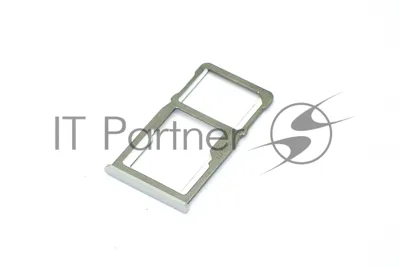 Лоток для SIM-карты Meizu M6 Note серебристый