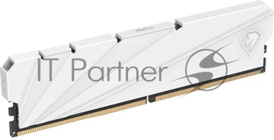 Оперативная память NETAC, DDR4, 16GB (2x8GB), 3200MHz, CL16, DIMM, с радиатором, белый