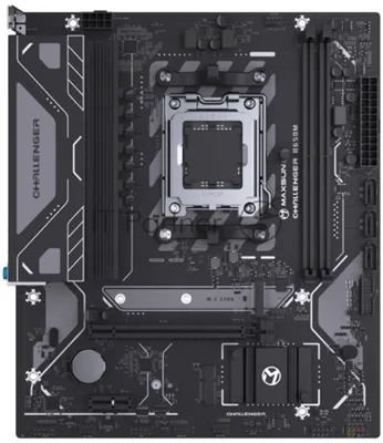 Материнская плата MAXSUN Challenger B650M, AM5, AMD B650, 2xDDR5, 3xSATA, 1xM.2, 1xPCIe 4.0 x16, DisplayPort, HDMI, 1x1Gb LAN, 3x3.5 мм, 5.1, microATX