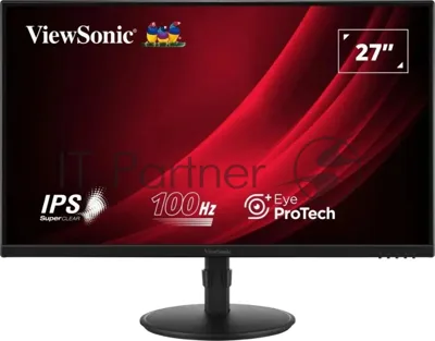 Монитор 27" ViewSonic VA2708-HDJ IPS 1920x1080, 100 Гц, 5 мс, 16:9, 250 кд/м2, 1xHDMI, 1xDP, 1x3.5 мм, черный