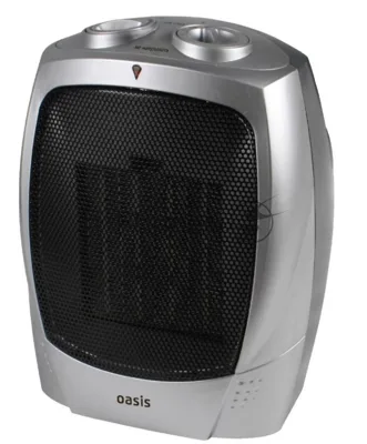 Тепловентилятор Oasis KS-15 серый, 1500 Вт, 20 м2