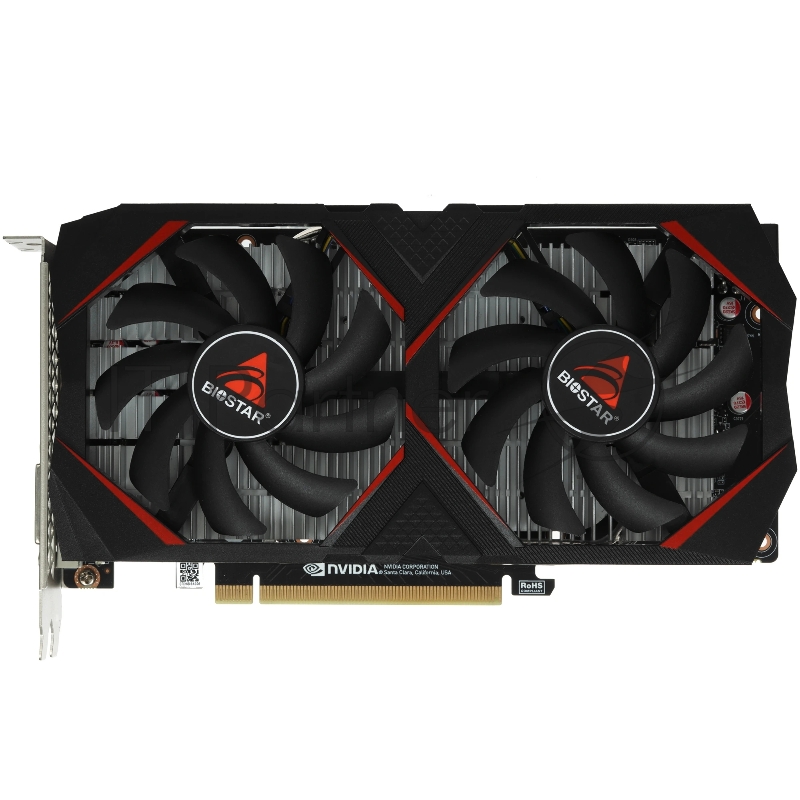 Видеокарта Biostar GeForce GTX 1660 SUPER, 6 GB GDDR6, 192 bit, DisplayPort, DVI-D, HDMI, GPU 1530 MHz
