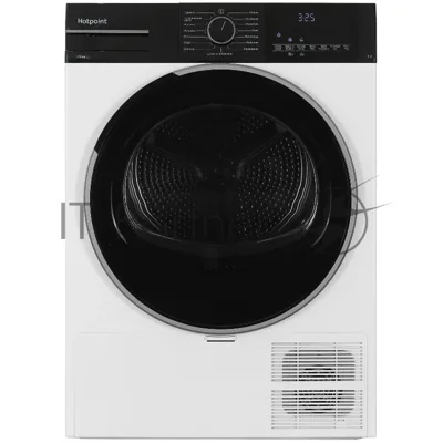 Сушильная машина Hotpoint TDSH 85V B белый, 8 кг, сушка - тепловой насос, программ - 15, 59.7 x 84.6 x 56 см