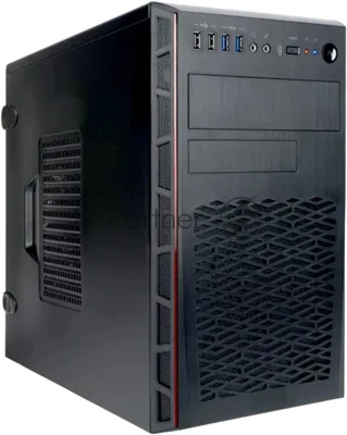 Компьютерный корпус Mini Tower InWin EMR065 черный 500W PM-500ATX U3.0*2+U2.0*2+A(HD)+intrusion switch mATX