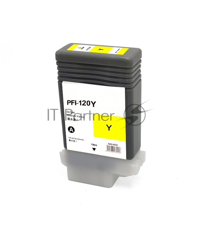 Картридж струйный NVPrint PFI-120Y (NV-2888C001) Yellow для Canon imagePROGRAF TM-200/205/300/305 (130 мл) совместимый