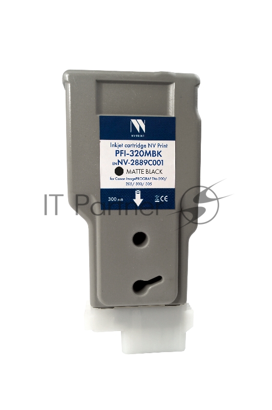 Картридж струйный NVPrint PFI-320MBK (NV-2889C001) Matte Black для Canon ImagePROGRAF TM-200/205/300/305 (300 мл) совместимый