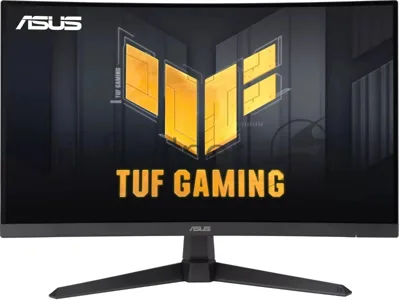 Монитор 27" ASUS TUF Gaming VG27VQ3B VA 1920x1080, 180 Гц, 1 мс, 16:9, 250 кд/м², HDMI 2.0, DP 1.2, 3.5 Jack, FreeSync, изогнутый экран (1500R), динамики (2x2 Вт), черный