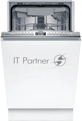 Встраиваемая посудомоечная машина Bosch SPV4EMX10E, серебристый, 44.8 см, 10 компл., 44 дБ, класс C