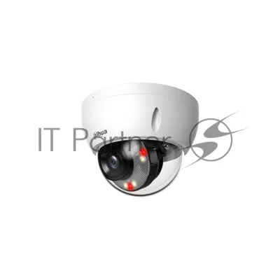 Уличная купольная IP-видеокамера Dahua DH-IPC-HDBW2449EP-S-IL-0280B Smart Dual Light с ИИ 4Мп, 1/2.9” CMOS, объектив 2.8мм, видеоаналитика, ИК до 30м, LED до 30м, IP67, корпус: металл