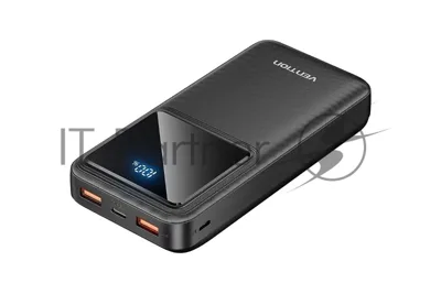 Портативный аккумулятор Vention 20000mAh(M/C-A/A)22.5W Черный с LED Дисплеем