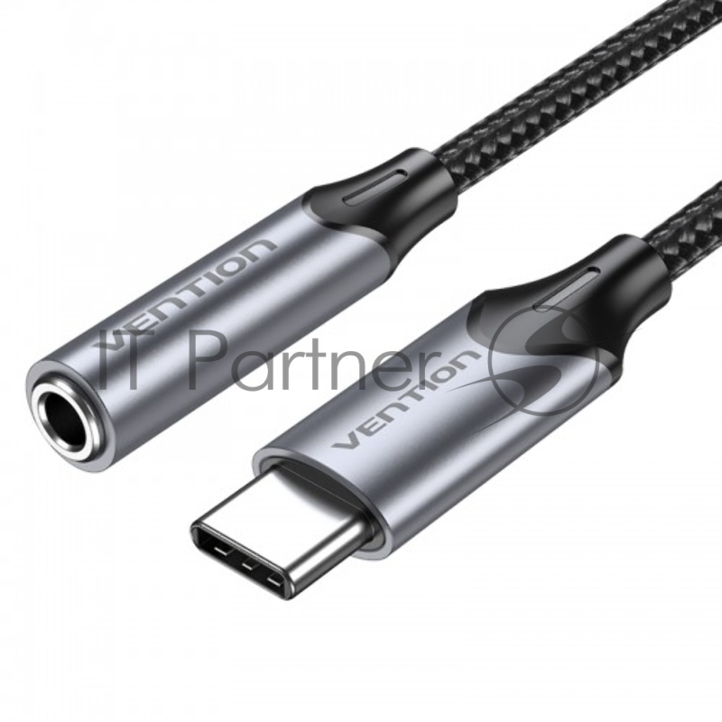 Переходник Vention USB-C M/ Jack 3.5 mm F DAC - 1м Серый