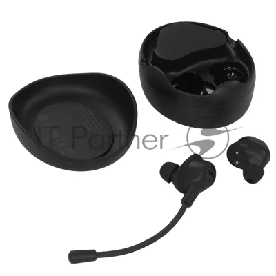 Наушники TWS JLab Work Buds Black, внутриканальные, Bluetooth, до 10 ч