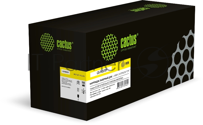 Картридж лазерный Cactus CS-TK5370Y (TK-5370Y) желтый (5000 стр.) для Kyocera ECOSYS PA3500cx/ECO MA3500cix/MA3500cifx