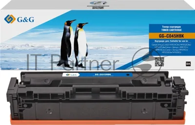 Картридж лазерный G&G GG-C045HBK 045H черный (2800 стр.) для Canon imageCLASS MF634Cdw/MF632Cdw/LBP612Cdw/i-Sensys LBP611Cn/LBP613Cdw/MF631Cn/MF633Cdw/MF635Cx