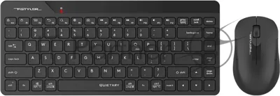 Комплект клавиатура+мышь A4Tech FStyler FG2200 Air2 беспроводной, USB, 1200 DPI, черный