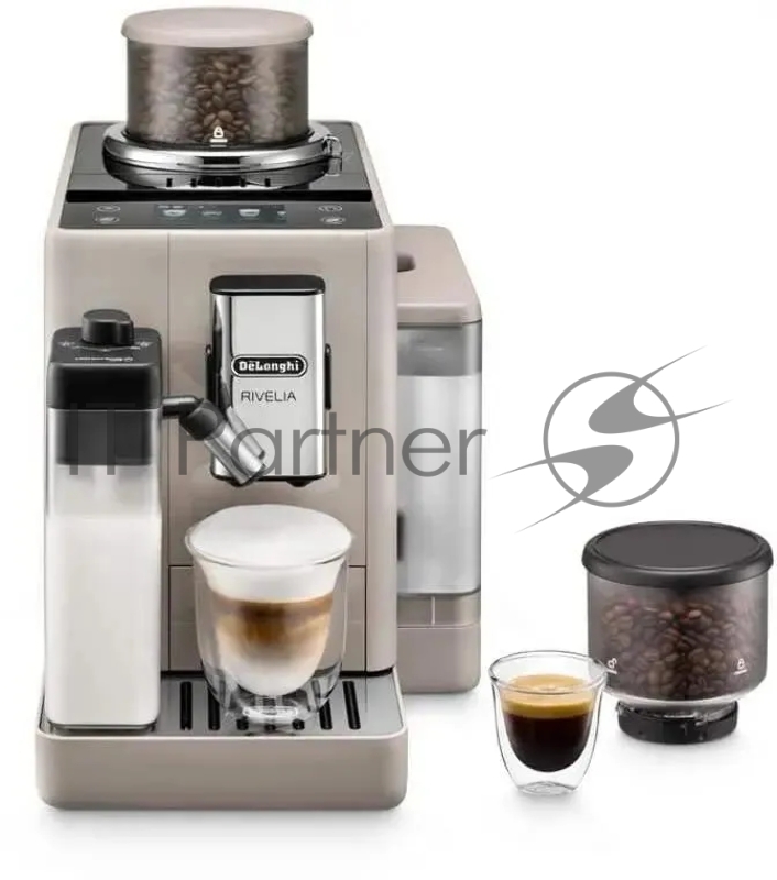 Кофемашина автоматическая DeLonghi EXAM440.55.BG бежевый, исп. кофе - зерновой/молотый, 1.4 л, 1450 Вт, 19 бар
