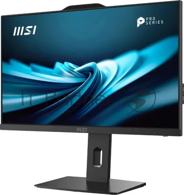 Моноблок MSI Pro AP242P 14M AiO 23,8" FHD(1920x1080)IPS AG Non-touch, Core i3-14100 (3.5GHz), 8Gb DDR5 (1x8Gb), 512Gb SSD, Intel UHD,WiFi,BT,camera,WirelessKB&mouse Eng/Rus,noOS,1y w-ty,черный (9S6-AE0621-827)