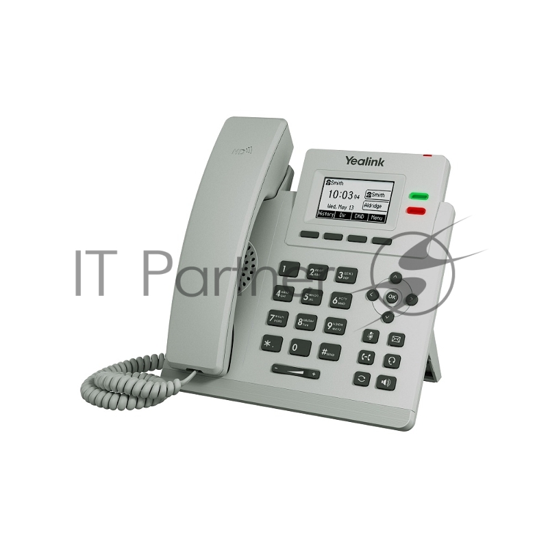 Телефон YEALINK SIP-T31P, светло-серый, 2 аккаунта, PoE, шт
