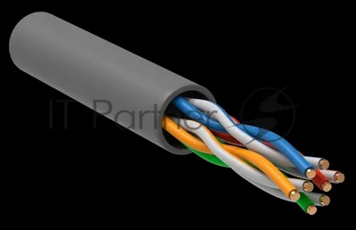 Витая пара U/UTP 5E 4х2х24AWG LSZH серый (305м) РФ/Т
