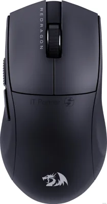 Мышь беспроводная Defender Redragon K1ng 4K Pro черный, 26000 dpi, радиоканал, Bluetooth, USB, кнопки - 5