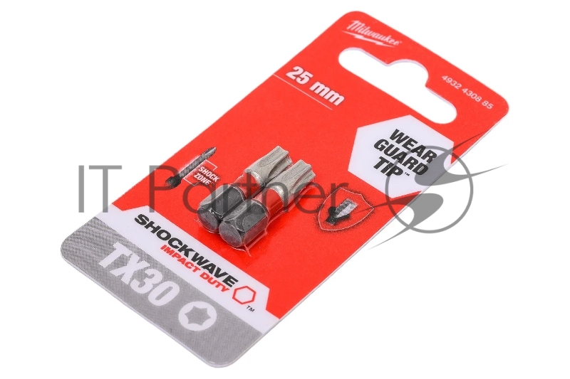 Бита Milwaukee Shockwave TX30 25мм 2шт (4932430885)