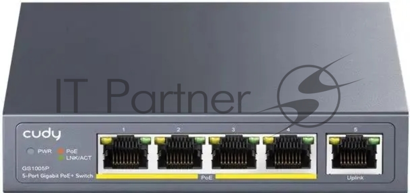 Коммутатор Cudy GS1005P, 5×1 Гбит/с
