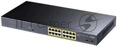 Коммутатор Cudy GS1020PS2, 16×1 Гбит/с, 2×1 Гбит/с SFP