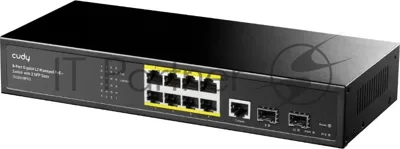 Коммутатор Cudy GS2008PS2, 8×1 Гбит/с, 2×1 Гбит/с SFP
