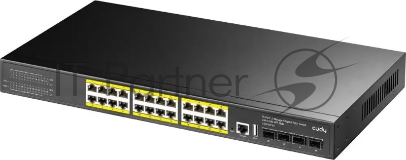 Коммутатор Cudy GS5024PS4, 24×1 Гбит/с, 4×10 Гбит/с SFP+
