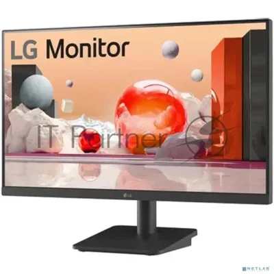 Монитор 23.8" LG 24MS500-B IPS 1920x1080, 100 Гц, 5 мс, 16:9, 250 кд/м², HDMI (x2), Flicker Free, Low Blue Light, стабилизатор черного цвета, виртуальный прицел, трехсторонний безрамочный дизайн, черный