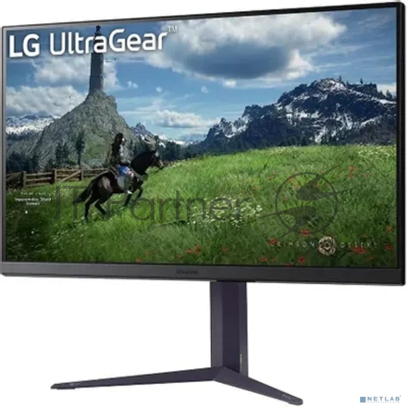 Монитор 31.5" LG UltraGear 32GS85Q-B IPS 2560x1440, 180 Гц, 1 мс, 16:9, HDR10, 350 кд/м², HDMI (x2), DisplayPort, USB-A (x2), Flicker Free, Low Blue Light, виртуальный прицел, стабилизатор черного цвета, счетчик кадров, трехсторонний безрамочный дизайн, регулировка по высоте, поворот на 90 градусов, черный
