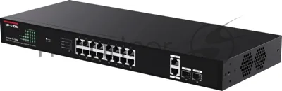 Коммутатор IP-COM G1120P-16-150W, 16×1 Гбит/с PoE + 2×1 Гбит/с + 2×1 Гбит/с SFP, неуправляемый