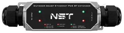 Уличный Ultra PoE удлинитель Gigabit Ethernet до 250м на 1 порт. Порты Ethernet: Вход - 1x10/100/1000Base-T RJ45; Выход - 1x10/100/1000Base-T RJ45. Порты PoE: Вход - 1xIEEE 802.3af/at/bt/Passive POE (до 120W); Выход - 1xIEEE 802.3af/at/bt (до 90W). Автоматическое определение PoE устройств. PoE WatchDog (Антизависание PoE устройств). Встроенная грозозащита 6kV. Максимальная длина сегмента линии - 250м (скорость 10Мбит/c)/150м (скорость 1000Мбит/c).