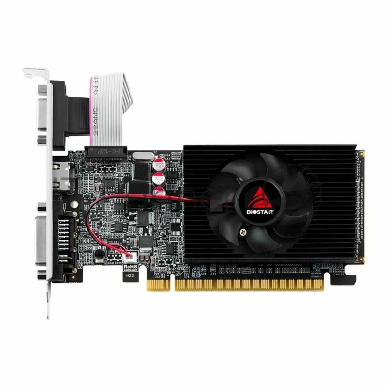 Видеокарта Biostar GeForce GT 710, 2 GB DDR3, 64 bit, HDMI, DVI-D, VGA, GPU 954 MHz