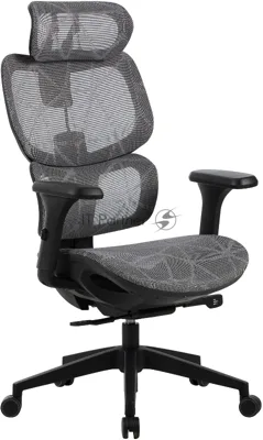 Кресло Cactus CS-MC555-GY черный, сетка