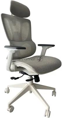 Кресло Cactus CS-CHR-MC02GY серый, сетка, подголовник