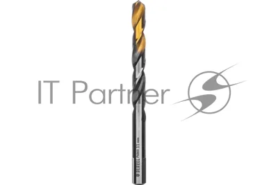 Сверло спиральное по металлу Denzel 11 x 142мм, Р6М5, Golden Tip, многогранная заточка