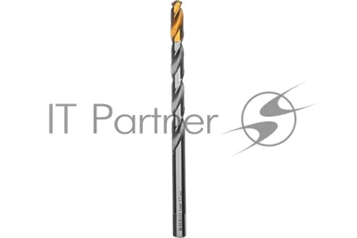Сверло спиральное по металлу Denzel 12 x 205 мм, Р6М5, Golden Tip, удлиненное