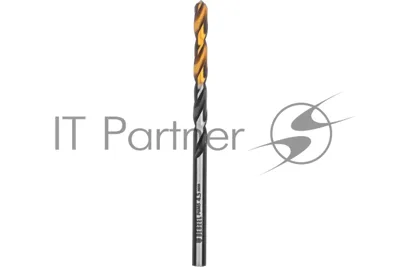Сверло спиральное по металлу Denzel 4,5 x 80 мм, Р6М5, Golden Tip, многогранная заточка