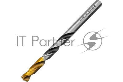 Сверло спиральное по металлу Denzel 6,5 x 93мм, Р6М5, Golden Tip, многогранная заточка
