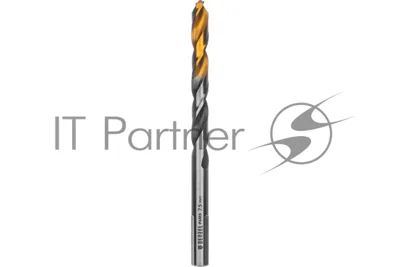 Сверло спиральное по металлу Denzel 7,5 x 109мм, Р6М5, Golden Tip, многогранная заточка