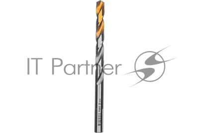 Сверло спиральное по металлу Denzel 8 x 117мм, Р6М5, Golden Tip