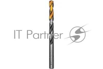 Сверло спиральное по металлу Denzel 9 x 125мм, Р6М5, Golden Tip, многогранная заточка
