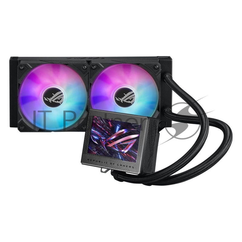 Система жидкостного охлаждения ASUS ROG RYUJIN III 240 ARGB Black, 240 мм, 2x120 мм, ARGB