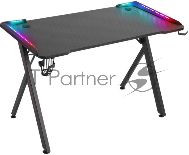 Стол игровой Defender EXTREME RGb черный