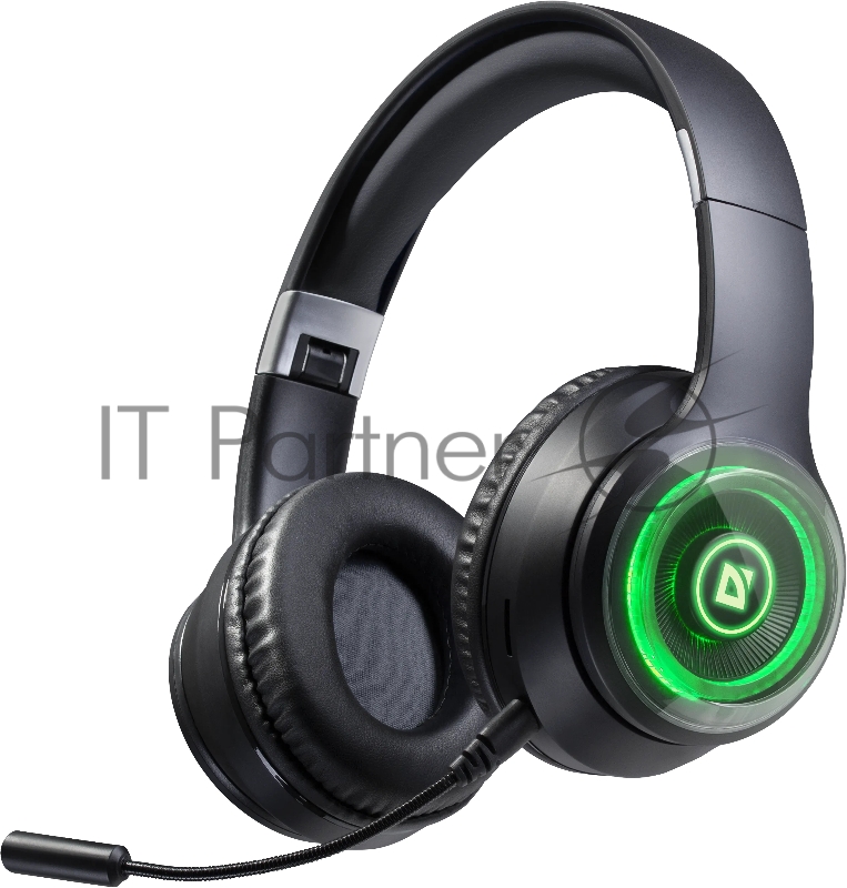 Гарнитура Defender FreeMotion B400 чёрный, беспроводная, Bluetooth, до 32 ч, подсветка