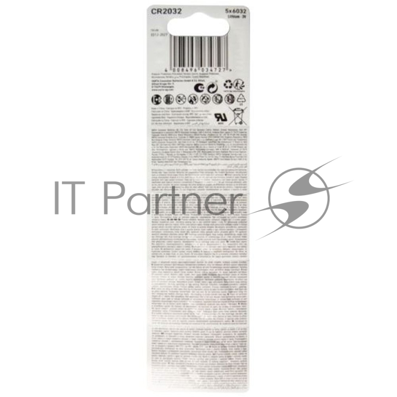Батарейка Varta ENERGY CR2032 BL5 Lithium 3V (6032) (5/100/500) (5 шт.)